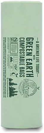 Green Earth Compostable Small Kitchen Food Scrap Trash Bags, Extra Thick 0.71 Mil, Compost Bin Compatible, 3 Gallon, 11.35 Liter, 100-Count, ASTM D6400, BPI (US) & OK Compost Home (EU) Certified - Image 5