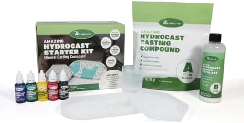 Alumilite HydroCast Mineral Casting Compound Starter Kit, 2.2 lbs by Alumilite