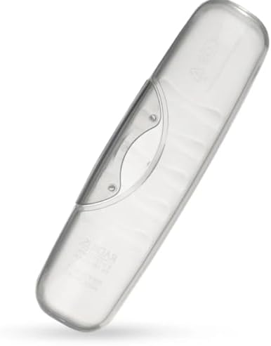 RADIUS Toothbrush Travel Case for Big Brush/Original/Scuba Brushes, BPA-Free Recycled Plastic, Portable for Bathroom, School, Home, Camping - Translucent (ONLY fits the Big Brush/Original/Flex/SCUBA) by RADIUSCorporation