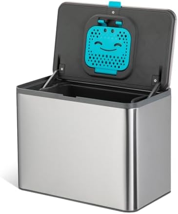 Home Zone Living Kitchen Compost Bin with CleanAura Odor Control by HomeZoneLiving