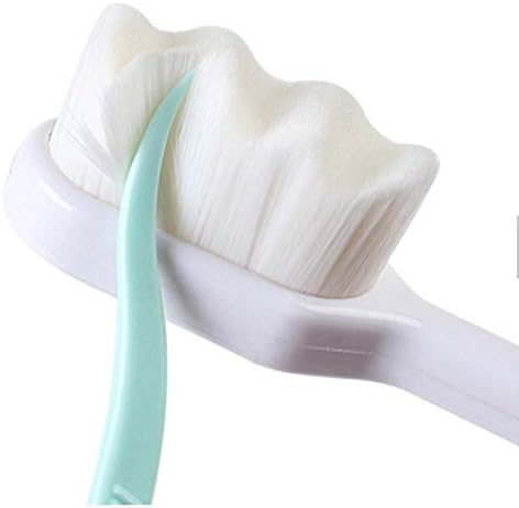 Wimolek Extra Soft Toothbrush for Sensitive Gums and Teeth with 20,000 Ultra Soft Bristles. Micro-Nano Toothbrush. Excellent Cleaning Effect (2 Pack) (White Wave Bristle) - Image 7