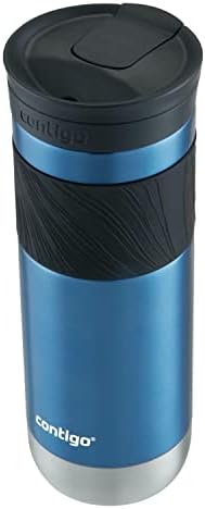 Contigo Byron Vacuum-Insulated Stainless Steel Travel Mug, 20oz - Leak-Proof Lid, BPA-Free, Blue Corn - Perfect Reusable Cup for Coffee or Water; hot and cold beverage holder - Image 2