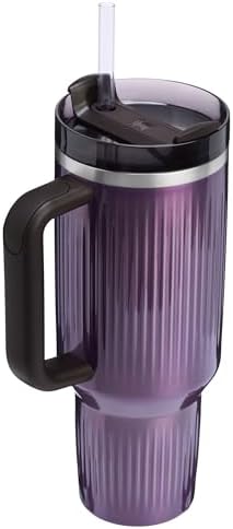 STANLEY Quencher H2.0 Tumbler with Handle and Straw 40 oz | Flowstate 3-Position Lid | Cup Holder Compatible for Travel | Insulated Stainless Steel Cup | BPA-Free | Fluted Wisteria Shine - Image 3