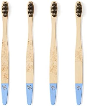Wild & Stone | Firm Bristle Organic Bamboo Toothbrush | Four Handle Patterns | Firm Fibre Bristles | 100% Biodegradable Handle | Vegan Eco Friendly Bamboo Toothbrushes - Image 5