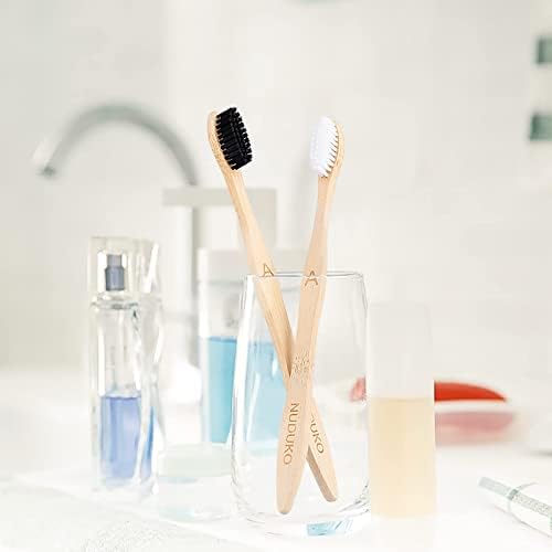 Bamboo Toothbrushes 10 Pack, Soft Bristle Toothbrush BPA Free Biodegradable - Image 6