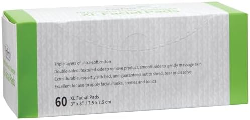 ForPro Pure & Simple XL Facial Pads, 60ct, 3"x3", Vegan & Cruelty-Free - Image 4