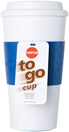 Copco Acadia 16 oz Travel Mug - Insulated Reusable Coffee Tumbler with Double-Walled Plastic, Leak-Proof Lid, BPA-Free - Portable Mug for Hot & Cold Drinks, Cup Holder Friendly (Blue) (Pack of 6) - Image 4