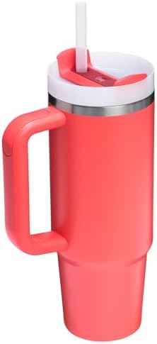 Stanley Quencher H2.0 Tumbler with Handle and Straw 30 oz | Flowstate 3-Position Lid | Cup Holder Compatible for Travel | Insulated Stainless Steel Cup | BPA-Free | Hot Coral - Image 3