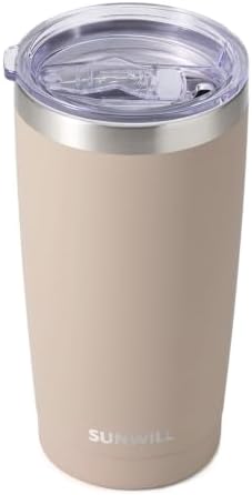 SUNWILL Coffee Tumbler, 20 oz Insulated Travel Mug Stainless Steel by SUNWILL