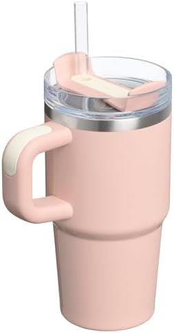 STANLEY Quencher H2.0 Flow State Tumbler, 20 oz, Peach Whip Gloss - Image 3