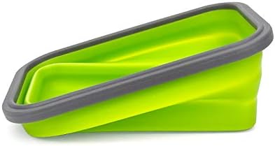 CARTINTS Set of 3 Collapsible Food Storage Containers with Lids, Collapsible Silicone Bowls, Silicone Lunch Containers, For Meal Prep, Camping, Travel, Microwave and Freezer Safe,500ml,Green - Image 7