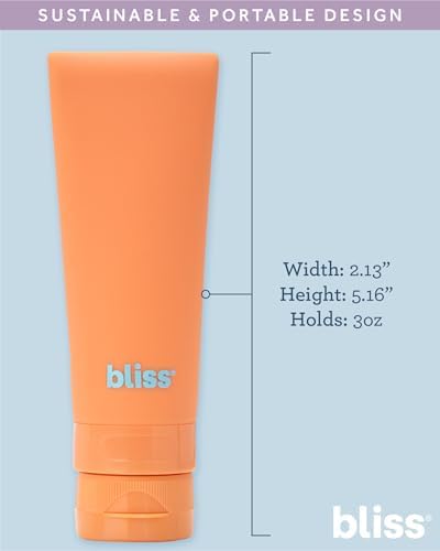 Bliss Travel Bottles Set TSA Approved Leak-Free Refillable Toiletries - Image 3