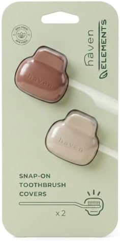 Haven Toothbrush Cover - Fits Electronic and Manual Toothbrushes - Toothbrush Case Holder for Travel - Set of Two Tooth Brush Cap Protectors (Sand & Terra) - Image 5