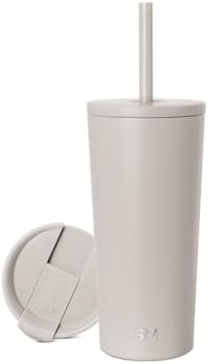 Simple Modern Iced Coffee Tumbler, Insulated | 20oz | Beige by Unknown