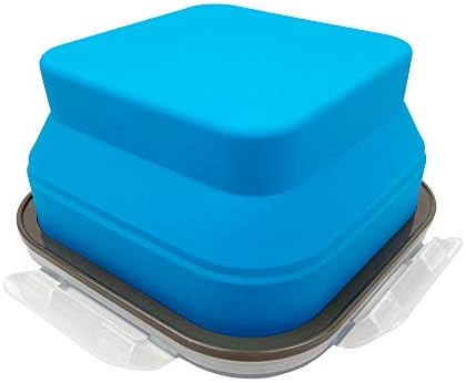 CARTINTS Large 1200ml Collapsible Bowls with Lids Silicone Camping Bowls, with Airtight Lids, Microwave and Freezer Safe, Set of 3 - Image 3