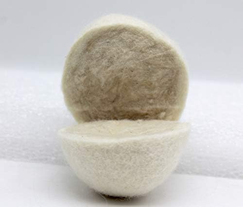 Wooland Wholesale Bulk Laundry XL Premium Wool Dryer Balls - 100% New Zealand Organic Wool Natural Fabric Softener for Sensitive Skin, Babies (50 Count) - Image 4