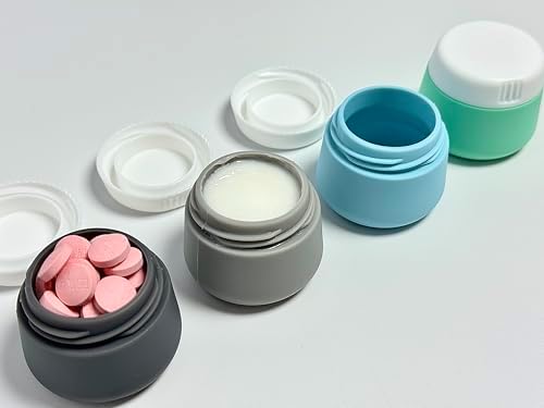 20-Piece Silicone Travel Bottles Set – TSA Approved Leakproof Toiletry Kit with Flat Easy-Squeeze Bottles, Tactile Icons, Cream Jars, Pump & Spray, Cleaning Brush - Image 7