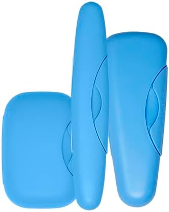 RADIUS Travel Case Value Pack, 3 Count (Toothbrush, Razor, Soap), BPA-Free Recycled Plastic, Portable for Bathroom, School, Home, Camping - Periwinkle Blue by RADIUSCorporation