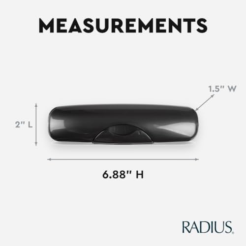 RADIUS Toothbrush Travel Case for Big Brush/Original/Scuba Brushes, BPA-Free Recycled Plastic, Portable for Bathroom, School, Home, Camping - Translucent (ONLY fits the Big Brush/Original/Flex/SCUBA) - Image 2