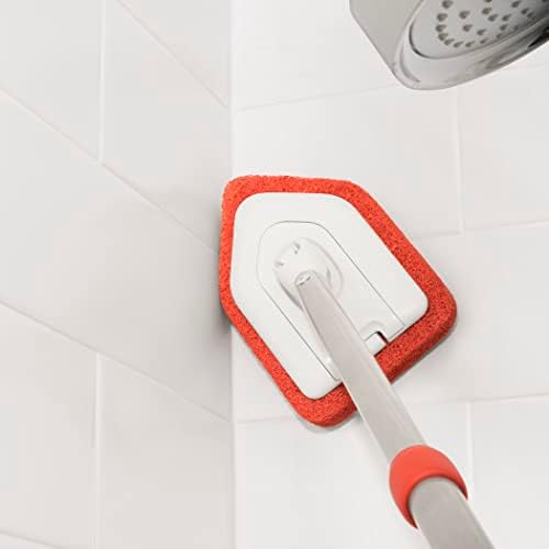 OXO Good Grips Tub and Tile Scrubber Refill, Orange, 1 Count (Pack of 2) - Image 4