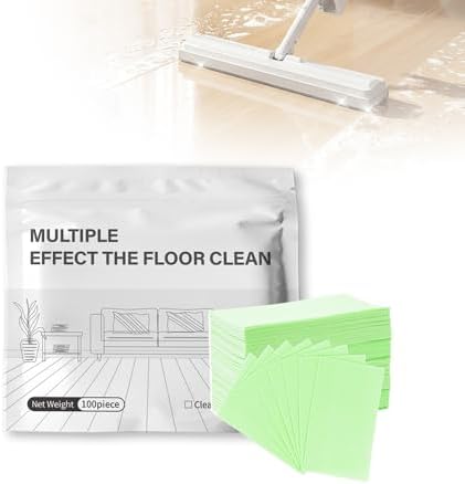 100PCS Floor Cleaning Tablets, Multi-Surface Floor Cleaner Tablets, Concentrated Mop Soap for Hardwood Tile Laminate Kitchen Living Room Daily Floor Care (Gardenia) by Unknown