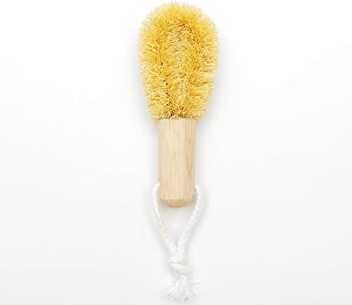 Tawashi Coir Dish Brush Set of 2 - Normal & Mini, Wooden - Image 3