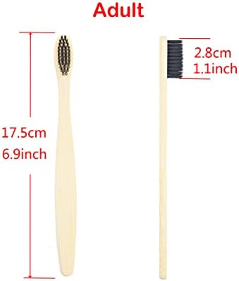SEVENHEAD 10 PCS Bamboo Toothbrushes Soft Bristles Wooden Toothbrushes for Adult, Natural Biodegradable BPA Free Eco Friendly Toothbrushes Black - Image 6