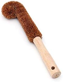 Kitchen Wooden Handle Fiber Brush Dish Bottle Scrub Wash Tool by Unknown