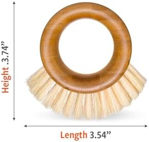Full Circle The Ring Bamboo Produce Scrub Brush, Removes Dirt from Veggies - Image 6