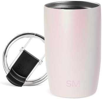 Simple Modern Travel Coffee Mug with Lid | 12oz | Pearlescent by Unknown