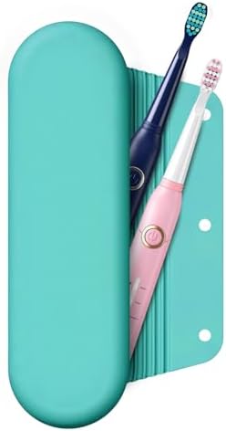 Silicone Electric Toothbrush Travel Case, Manual Toothbrush Travel Cover for Men and Women,Toothbrush Holder for Travel,Gym and More, Fits Most Manual and Electric Toothbrushes - Mint Green by iTokGok