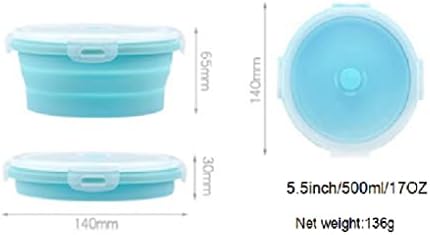 Collapsible Containers with Lid 17OZ Foldable Bowl 500ml - Image 2