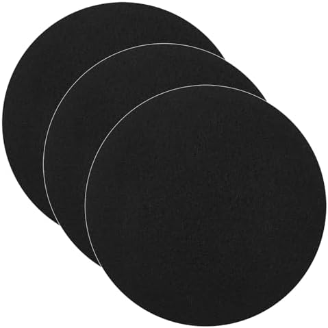 3 Pack Charcoal Filters for Compost Bucket, 6.7inch Compost Filter for Countertop Bin, Compost Pail Replacement Activated Carbon Charcoal Filters, Home Bucket Compost Bin Refill, Round by IOUALEY
