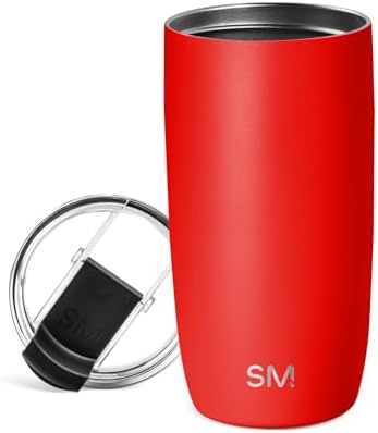 Simple Modern Travel Coffee Mug with Lid | 16oz | Red by Unknown