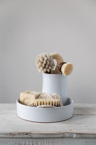 Beech Wood Dish Brush w Leather Strap, Dark Brown, (Pack of 12) - Image 3