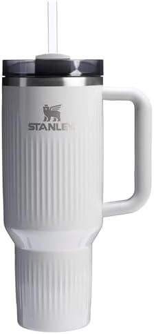 STANLEY Quencher H2.0 Tumbler with Handle and Straw 40 oz | Flowstate 3-Position Lid | Cup Holder Compatible for Travel | Insulated Stainless Steel Cup | BPA-Free | Fluted Ash Gloss by Unknown