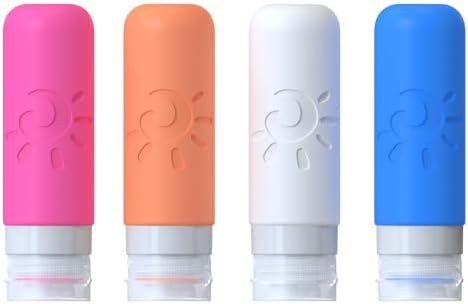 Zafit Travel Bottles for Toiletries, TSA Approved Travel Containers 3oz Leak Proof Travel Tubs Refillable Liquid Travel Accessories for Shampoo Conditioner Lotion Body Wash(Multicolored D) - Image 2