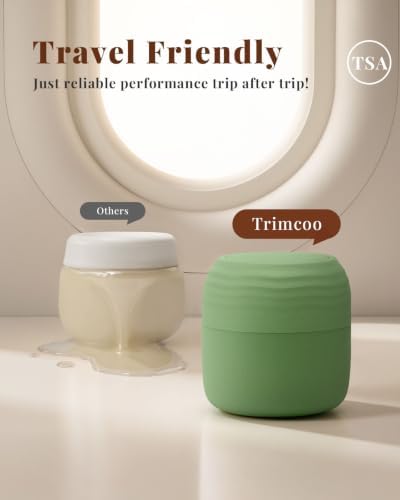 Lotour PLA Travel Toiletry Containers, Jars, Matcha Green 6 Pack 1oz & 2oz - Image 4