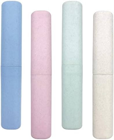 SietDESEO 4 Pack Toothbrush Travel Case, Portable Breathable Toothbrush Holder for Travel, Business, Camping, School by SietDESEO