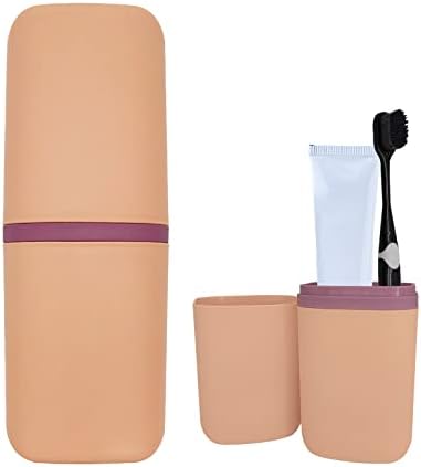 SietDESEO Travel Toothbrush Holder, Toothbrush Travel Case Portable Toothbrush Travel Container Travel Toothbrush & Toothpaste Holder for Camping School Business Trip Bathroom by SietDESEO