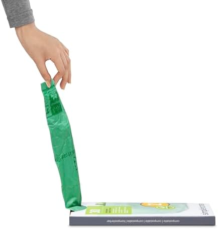 simplehuman Code Z 60 Count Compostable Custom Fit Liners, Certified Compostable Trash Bags for Compost Caddy, Plant-Based PVOH Plastic, Backyard or Commercial Composting, 4 Liter / 1 Gallon - Image 4