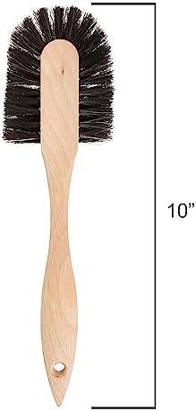 Dish Brush with Curved Handle - Splayed Horsehair - Image 3