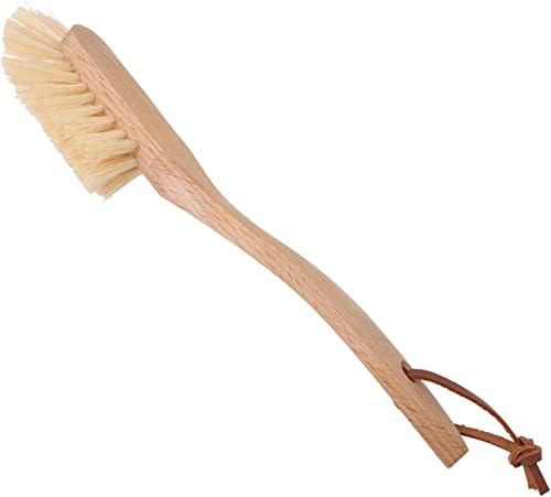 Redecker Dish Brush, Tampico Fiber, Curved Handle – Wrap-Around Bristles for Full Coverage Cleaning, Made in Germany - Image 2