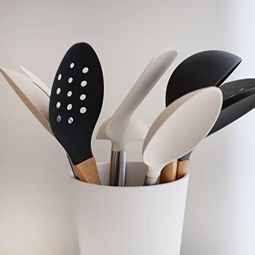 Beille 4pc Cream Wheat Straw Cooking Spoons Kitchen Utensils Set Household Essentials - Image 2