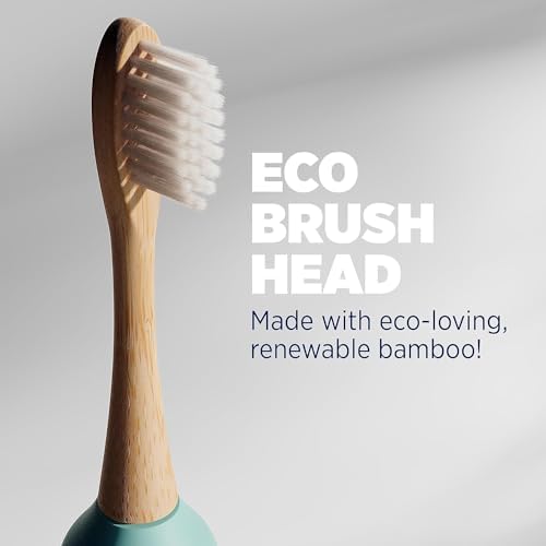 Lumineux Bamboo Replacement Heads Sonic Toothbrush, 3 Pack - Image 3