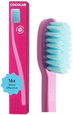 Cocobrush Ultra Soft Manual Toothbrush by COCOLAB, Cherry Blossom by Cocolab