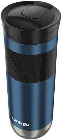 Contigo Byron 2.0 Stainless Steel Travel Mug with Snapseal Lid and Grip 20oz, Blueberry, Great for hot and cold beverages by Contigo