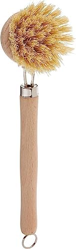 Fox Run 74906 Natural Dish Brush, Tampico Fiber Bristles Brown, 9" - Image 3