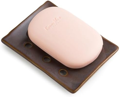 Ceramic Soap Dish with Self Draining for Shower & Kitchen by Cormomu
