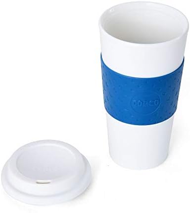 Copco Acadia 16 oz Travel Mug - Insulated Reusable Coffee Tumbler with Double-Walled Plastic, Leak-Proof Lid, BPA-Free - Portable Mug for Hot & Cold Drinks, Cup Holder Friendly (Blue) - Image 4